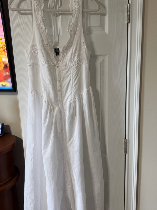 wild fable Dresses & Skirts - Wild Fable White Lace Embroidered Maxi Sundress - NWOT  size S